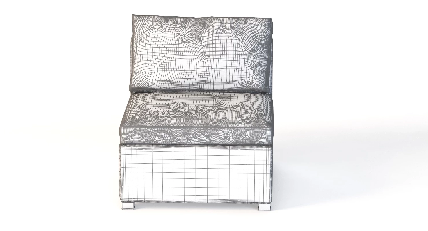 Cane Line Shape Collection 3D Model_09